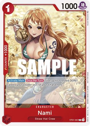 Nami (Tournament Pack Vol. 3) [Participant] (ST01-007) - [One Piece Promotion Cards]