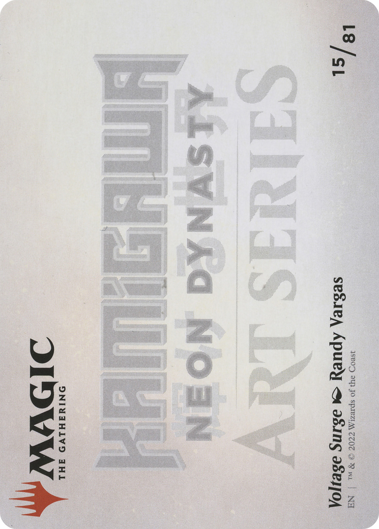 Voltage Surge // Voltage Surge  [Neon Dynasty Art Series] (Borderless) Foil