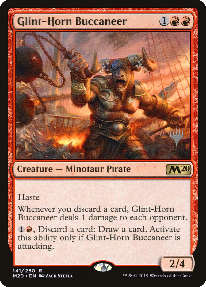 Glint-Horn Buccaneer (Promo Pack) [Core Set 2020 Promos] Foil