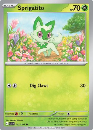 Sprigatito (013/193) [Scarlet & Violet: Paldea Evolved] Reverse Holofoil
