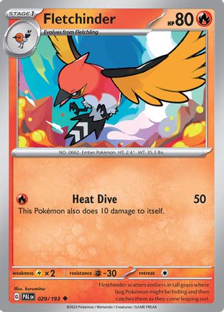 Fletchinder (029/193) [Scarlet & Violet: Paldea Evolved] Reverse Holofoil