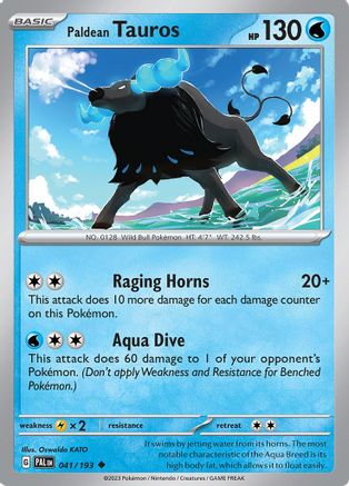 Paldean Tauros (041/193) [Scarlet & Violet: Paldea Evolved] Reverse Holofoil