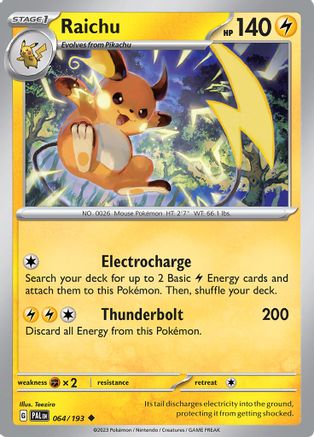 Raichu (064/193) [Scarlet & Violet: Paldea Evolved] Reverse Holofoil