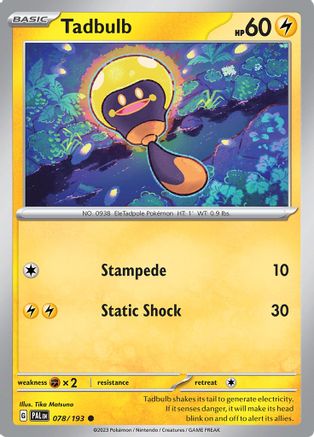 Tadbulb (078/193) [Scarlet & Violet: Paldea Evolved] Reverse Holofoil
