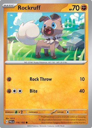 Rockruff (116/193) [Scarlet & Violet: Paldea Evolved] Reverse Holofoil
