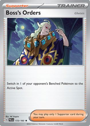 Boss's Orders (172/193) [Scarlet & Violet: Paldea Evolved] Reverse Holofoil