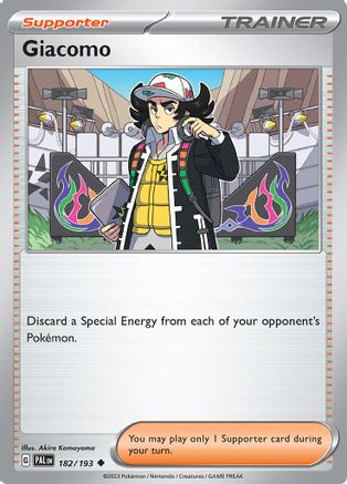 Giacomo (182/193) [Scarlet & Violet: Paldea Evolved] Reverse Holofoil