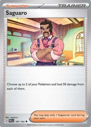 Saguaro (187/193) [Scarlet & Violet: Paldea Evolved] Reverse Holofoil