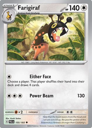 Farigiraf (155/193) [Scarlet & Violet: Paldea Evolved] Reverse Holofoil