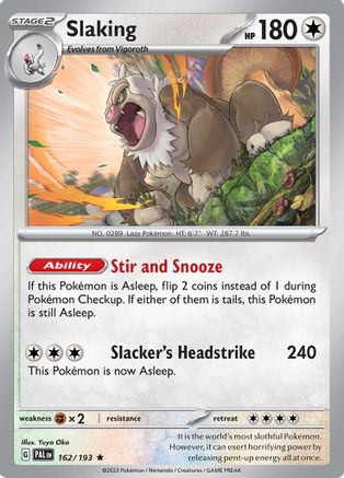 Slaking (162/193) [Scarlet & Violet: Paldea Evolved] Reverse Holofoil
