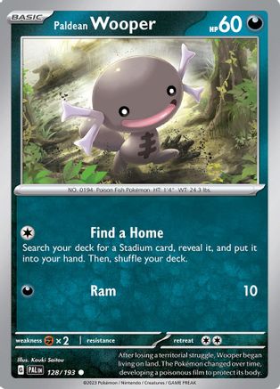 Paldean Wooper (128/193) [Scarlet & Violet: Paldea Evolved] Reverse Holofoil