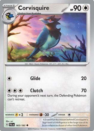 Corvisquire (165/193) [Scarlet & Violet: Paldea Evolved] Reverse Holofoil
