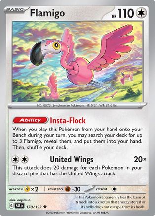 Flamigo (170/193) [Scarlet & Violet: Paldea Evolved] Reverse Holofoil