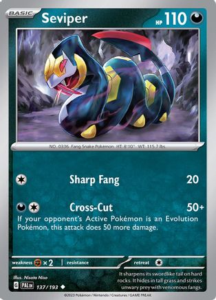 Seviper (137/193) [Scarlet & Violet: Paldea Evolved] Reverse Holofoil