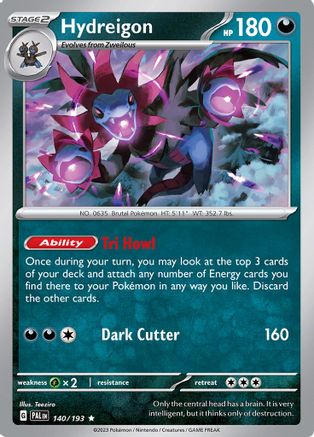 Hydreigon (140/193) [Scarlet & Violet: Paldea Evolved] Reverse Holofoil