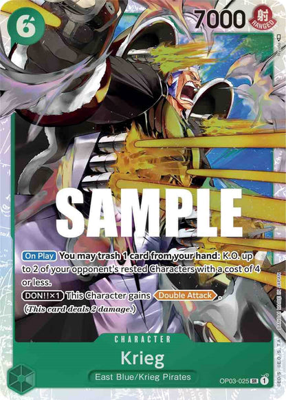 Krieg (OP03-025) - [Pillars of Strength] Foil