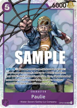 Paulie (OP03-066) - [Pillars of Strength] Foil