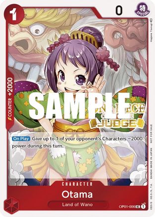 Otama (Judge) (OP01-006) - [One Piece Promotion Cards] Foil