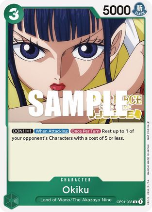 Okiku (Judge) (OP01-035) - [One Piece Promotion Cards] Foil