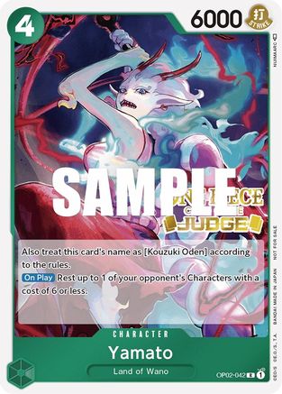 Yamato (Judge) (OP02-042) - [One Piece Promotion Cards] Foil