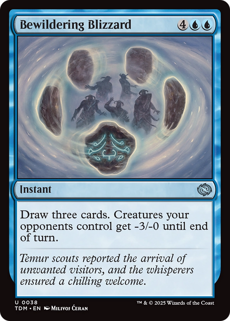 Bewildering Blizzard [Tarkir: Dragonstorm] Foil
