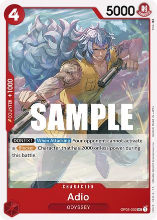 Adio (OP03-002) - [Pillars of Strength]