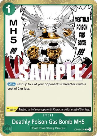 Deathly Poison Gas Bomb MH5 (OP03-038) - [Pillars of Strength] Foil