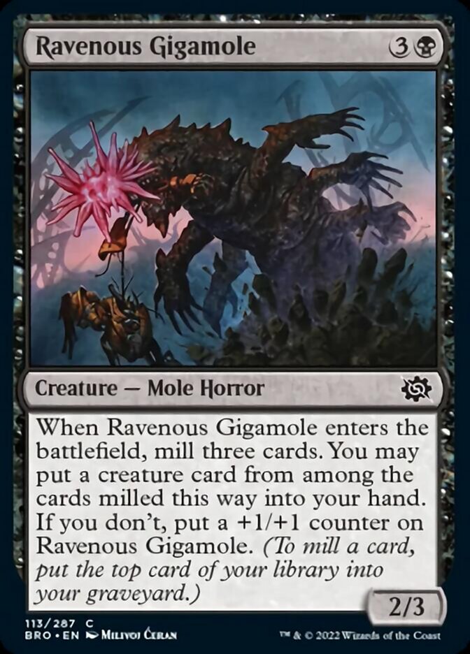 Ravenous Gigamole [The Brothers' War] Foil