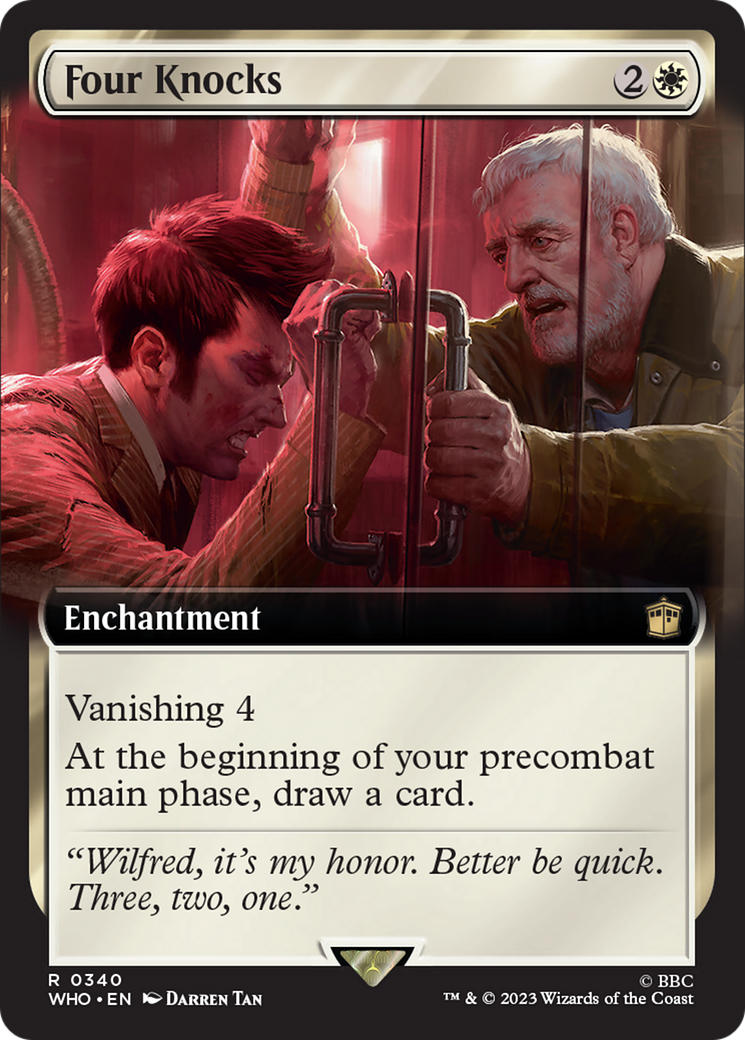 Four Knocks (Extended Art) [Doctor Who] Foil