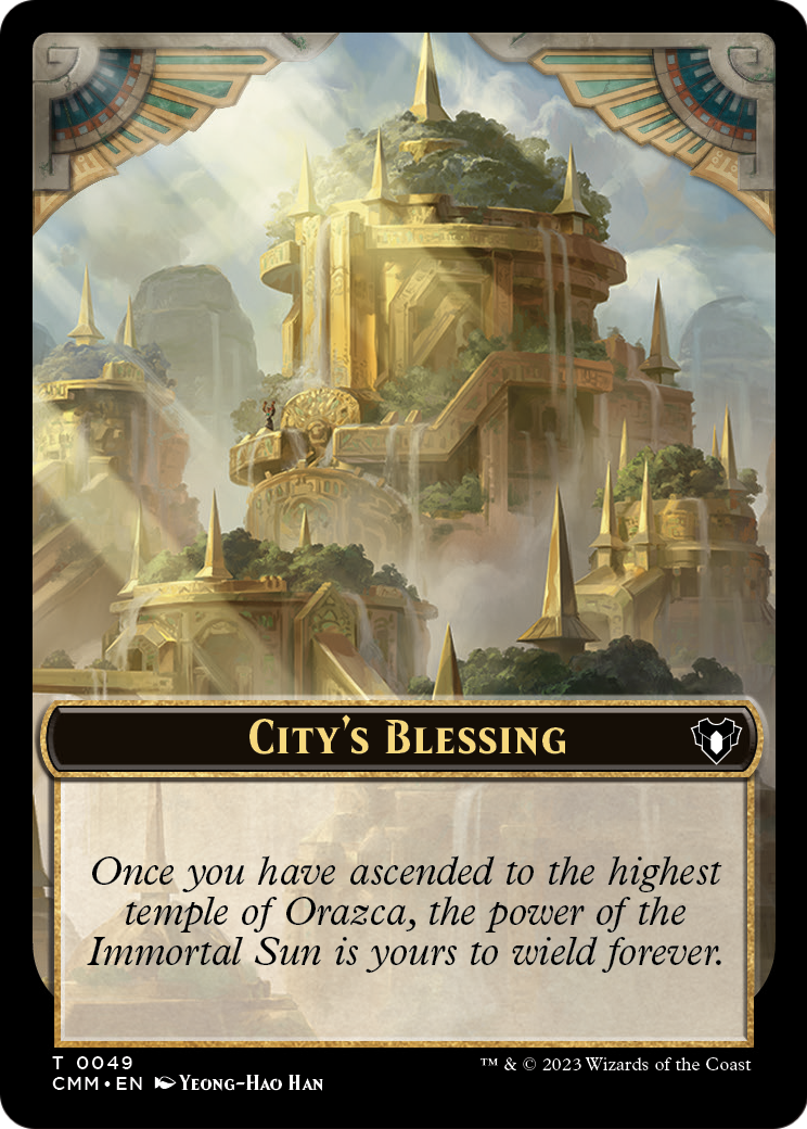 City's Blessing  [Commander Masters Tokens]