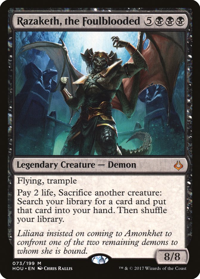 Razaketh, the Foulblooded [Hour of Devastation] Foil