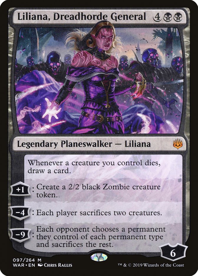Liliana, Dreadhorde General [War of the Spark] Foil
