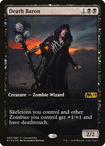 Death Baron (Convention) (Full Art) [Core Set 2019 Promos]