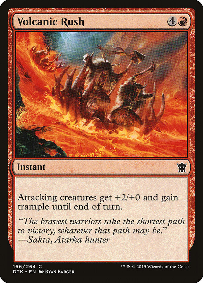 Volcanic Rush [Dragons of Tarkir] Foil