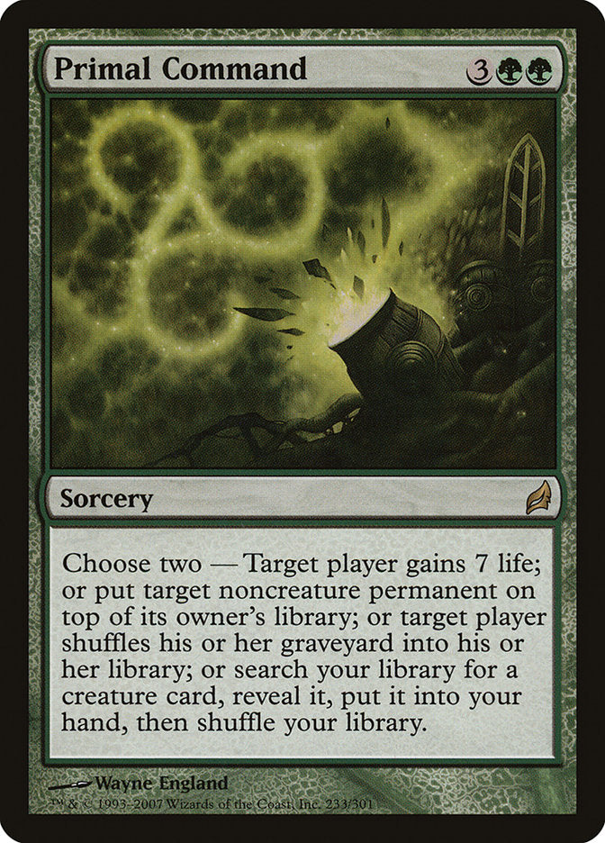 Primal Command [Lorwyn] Foil