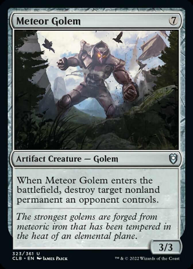 Meteor Golem [Commander Legends: Battle for Baldur's Gate] Foil