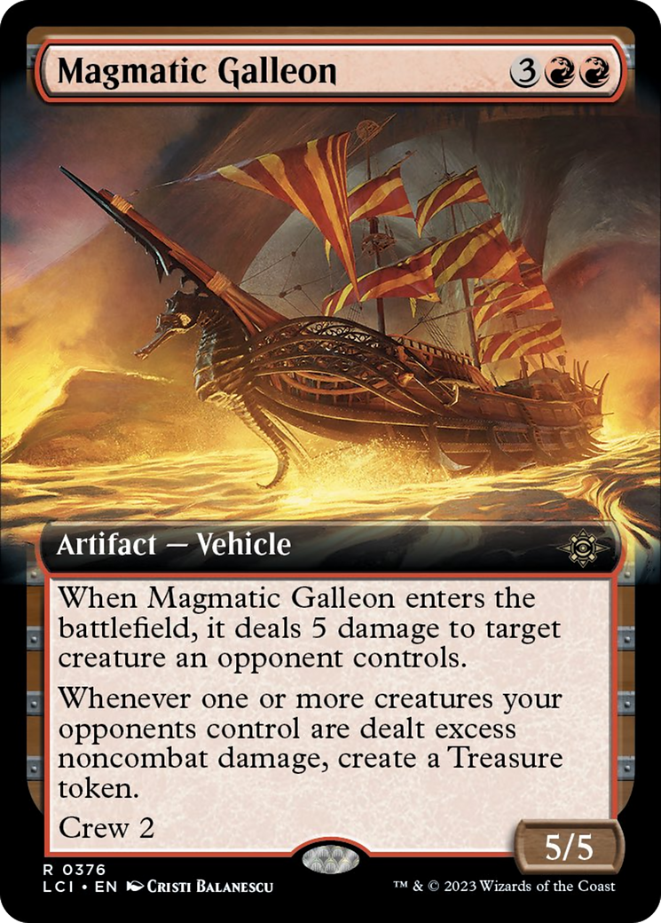 Magmatic Galleon (Extended Art) [The Lost Caverns of Ixalan] Foil