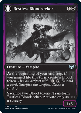 Restless Bloodseeker // Bloodsoaked Reveler [Innistrad: Double Feature] Foil