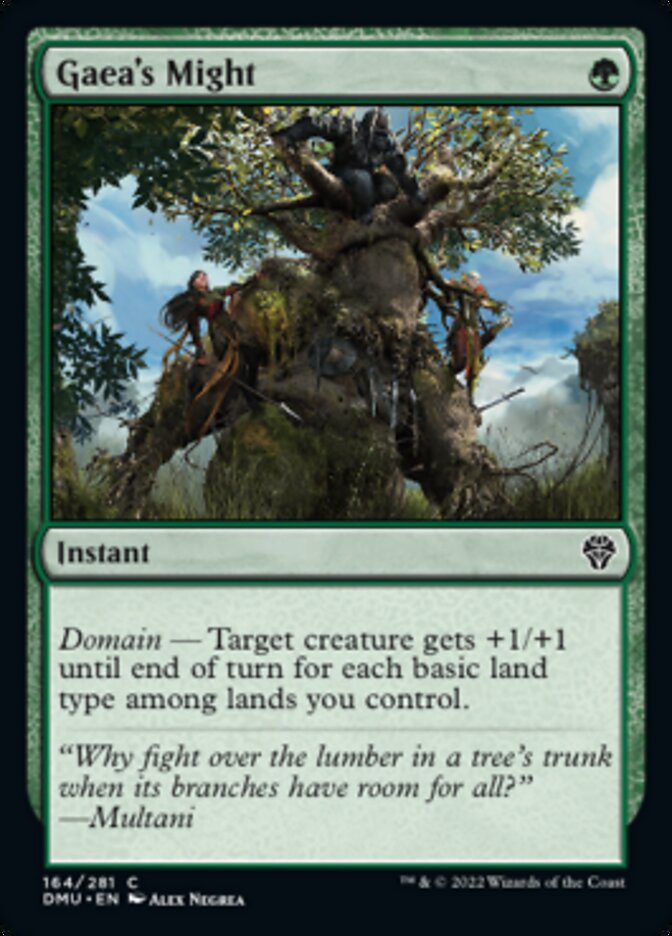 Gaea's Might [Dominaria United] Foil