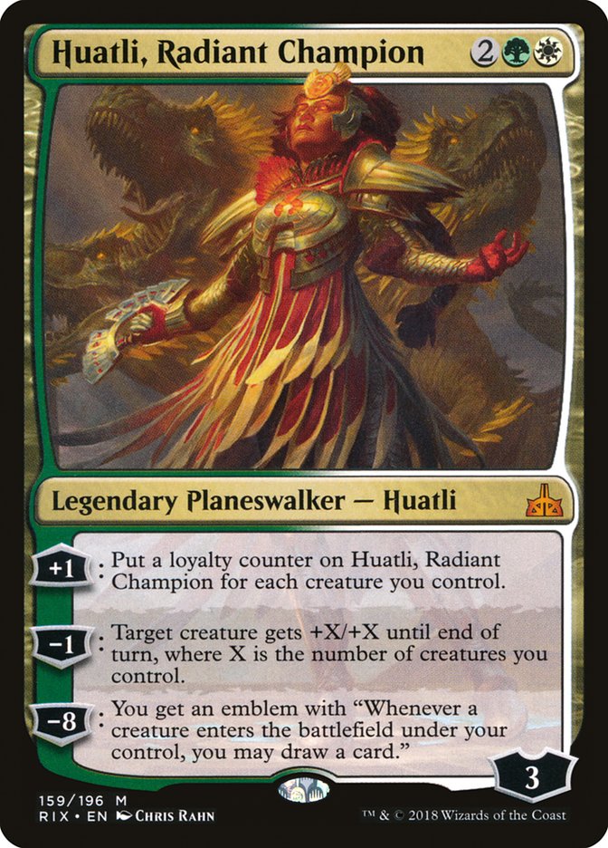 Huatli, Radiant Champion [Rivals of Ixalan] Foil
