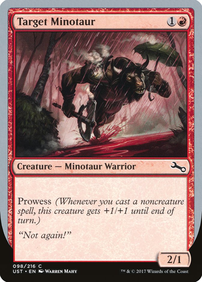 Target Minotaur (Rain Art) [Unstable] Foil