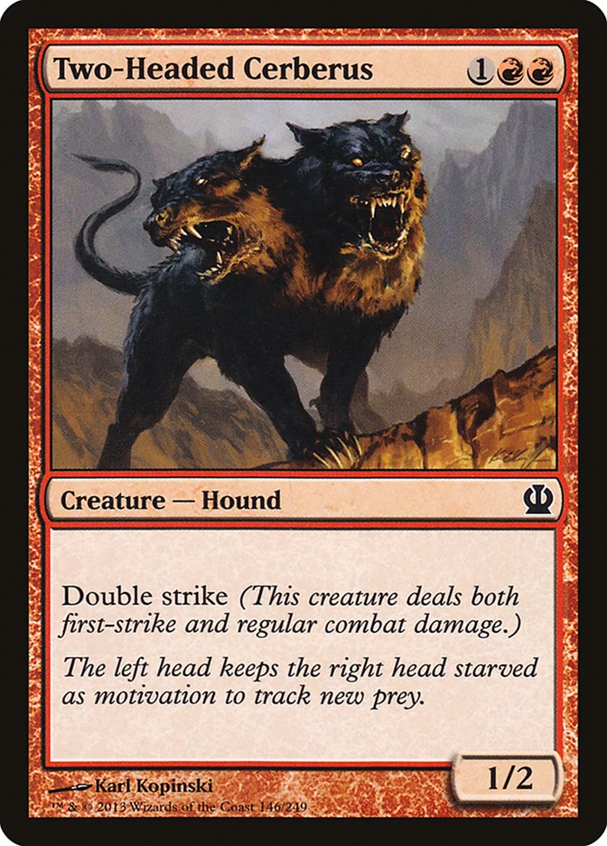 Two-Headed Cerberus [Theros] Foil