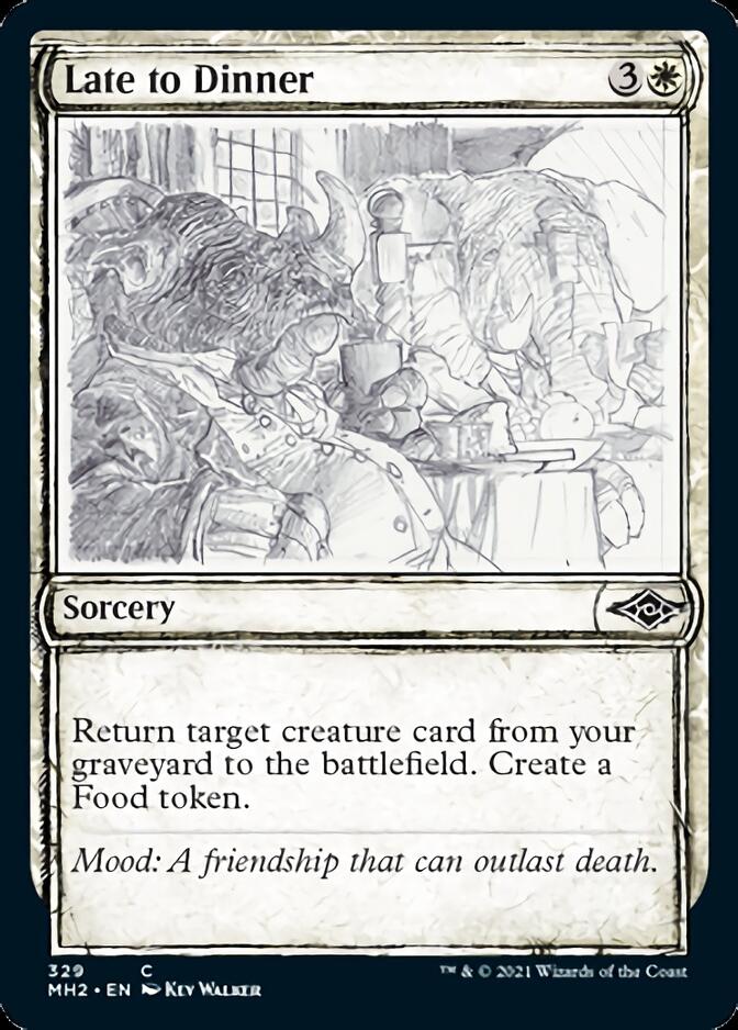 Late to Dinner (Sketch) [Modern Horizons 2] Foil