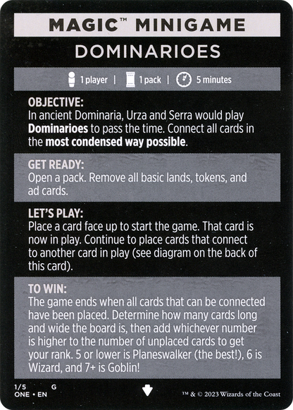 Dominarioes // Dominarioes (cont'd)  [Phyrexia: All Will Be One Minigames] Foil
