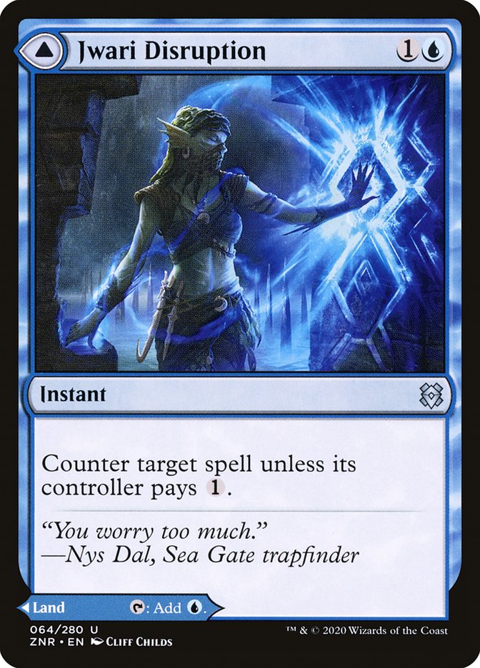 Jwari Disruption // Jwari Ruins [Zendikar Rising] Foil