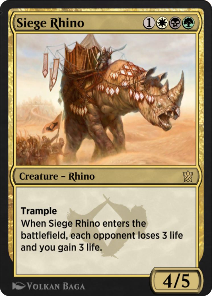 Siege Rhino  [Explorer Anthology 1]