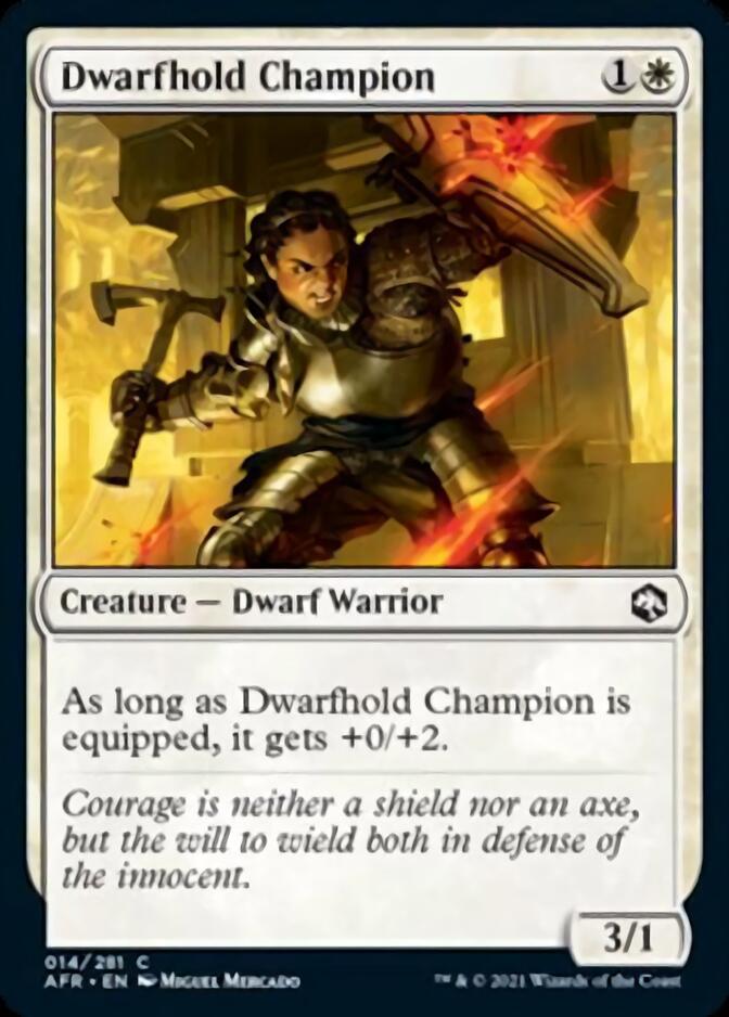 Dwarfhold Champion [Dungeons & Dragons: Adventures in the Forgotten Realms] Foil
