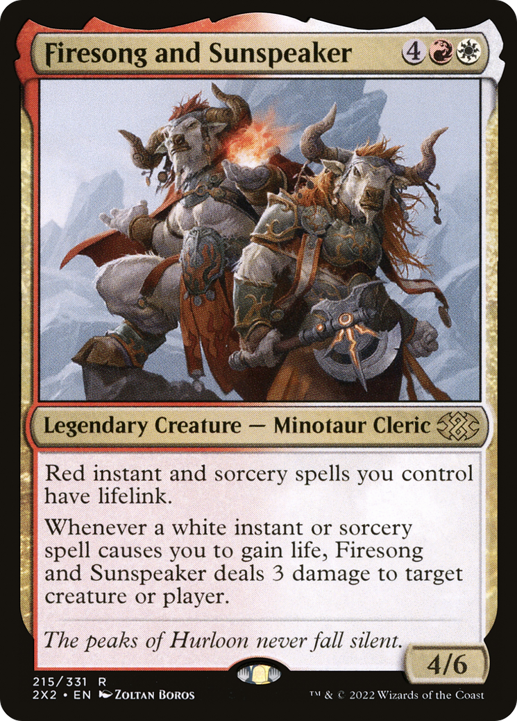 Firesong and Sunspeaker  [Double Masters 2022] Foil