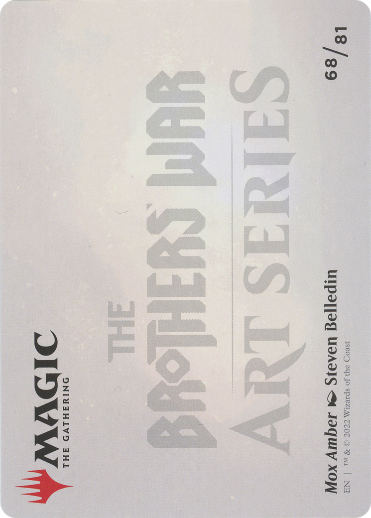 Mox Amber // Mox Amber  [The Brothers' War Art Series] (Borderless)