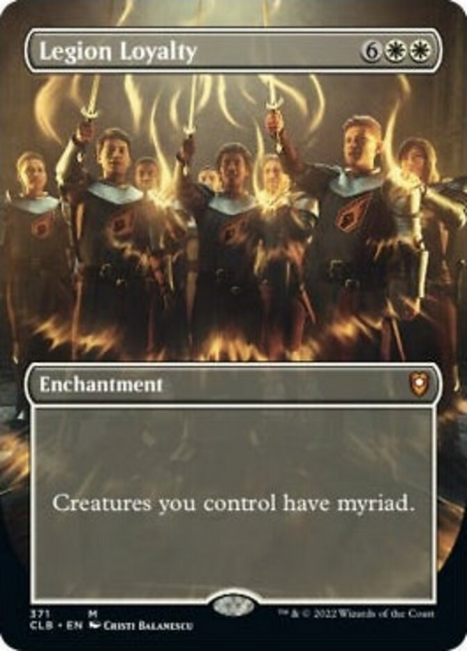 Legion Loyalty (Borderless Alternate Art) [Commander Legends: Battle for Baldur's Gate] Foil